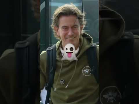 Brentford players laughing