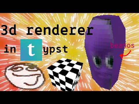 Writing a 3d renderer in Typst because