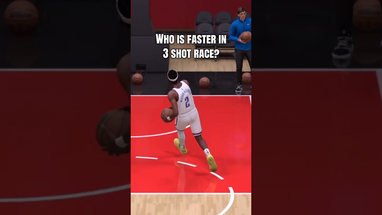 Ant vs SGA - 3 Shot Speed Challenge 🏀🔥 | NBA 2K26