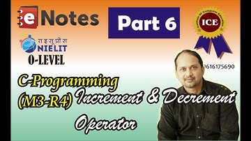 Part 6- C-Programming (Operator :-   ++x,x++,--x,x--)