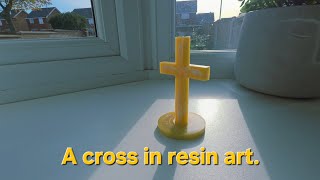 A Cross In Resin Art