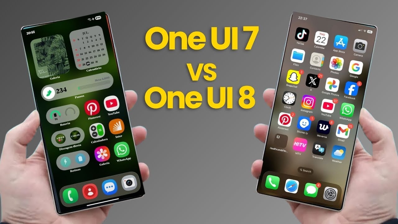 Samsung One UI 8 vs One UI 7 - OFFICIAL! - YouTube