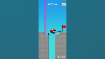 Draw Bridge Game Level 74 #viral #shirts 🚗💥