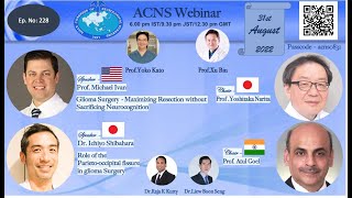 ACNS Webinar - Aug 31 - Glioma Sx  Maximising Resection & Role of Parieto Occipital Sulcus in Glioma