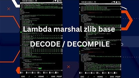 Lambda marshal zlib base decode | decode lambda marshal zlib base #decode #lambda