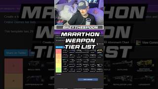 My personal tier list on marathons weapons #marathon #marathongame #tierlist #bungiemarathon #clips