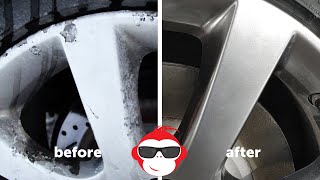 Insane curb rash alloy wheel refurbish - restoration