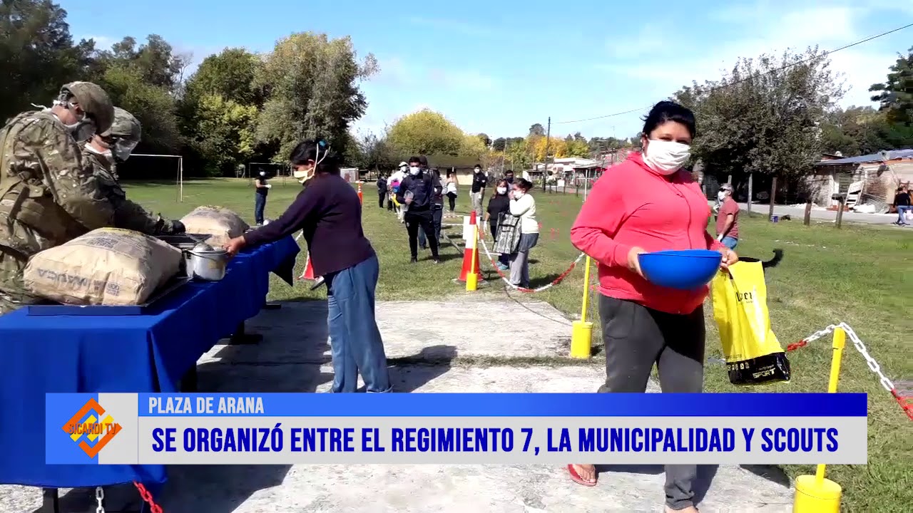 Jornada solidaria en la plaza de Arana