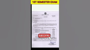 CU 1ST SEMESTER EXAM DATE 2023 ||  1ST SEMESTER EXAM DATE 2023