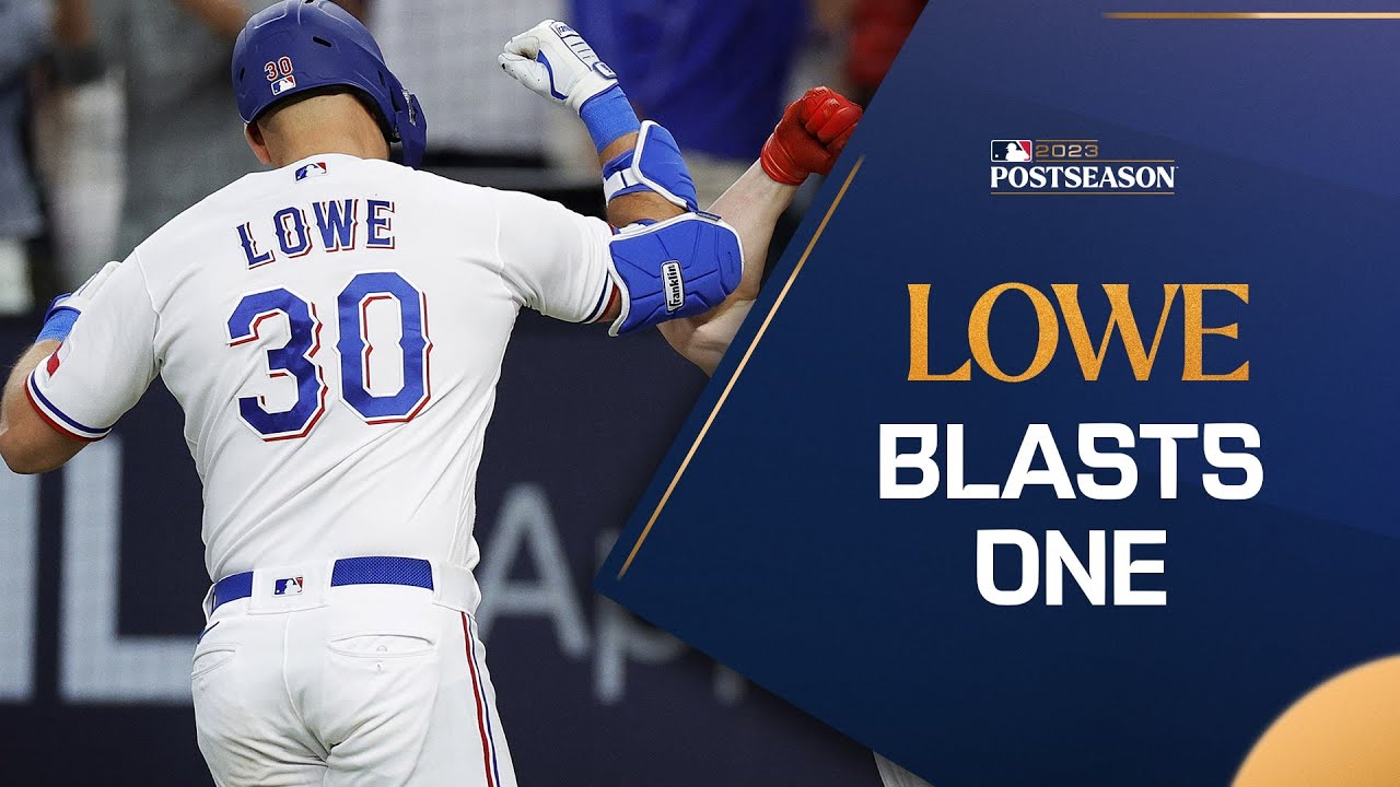 Nathaniel Lowe TIES UP ALCS Game 5 with a clutch homer!