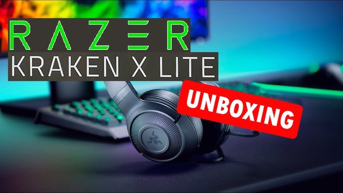 Unboxing auriculares Razer Kraken X Lite 