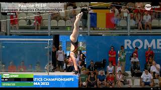 Christina Wassen I Nicoleta A  Muscalu 10M Spingboard L Championships Rome 2022