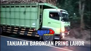 Story WA || Truck Gandengan SINAR HARAPAN Muatan Tebu ditanjakan Lahor