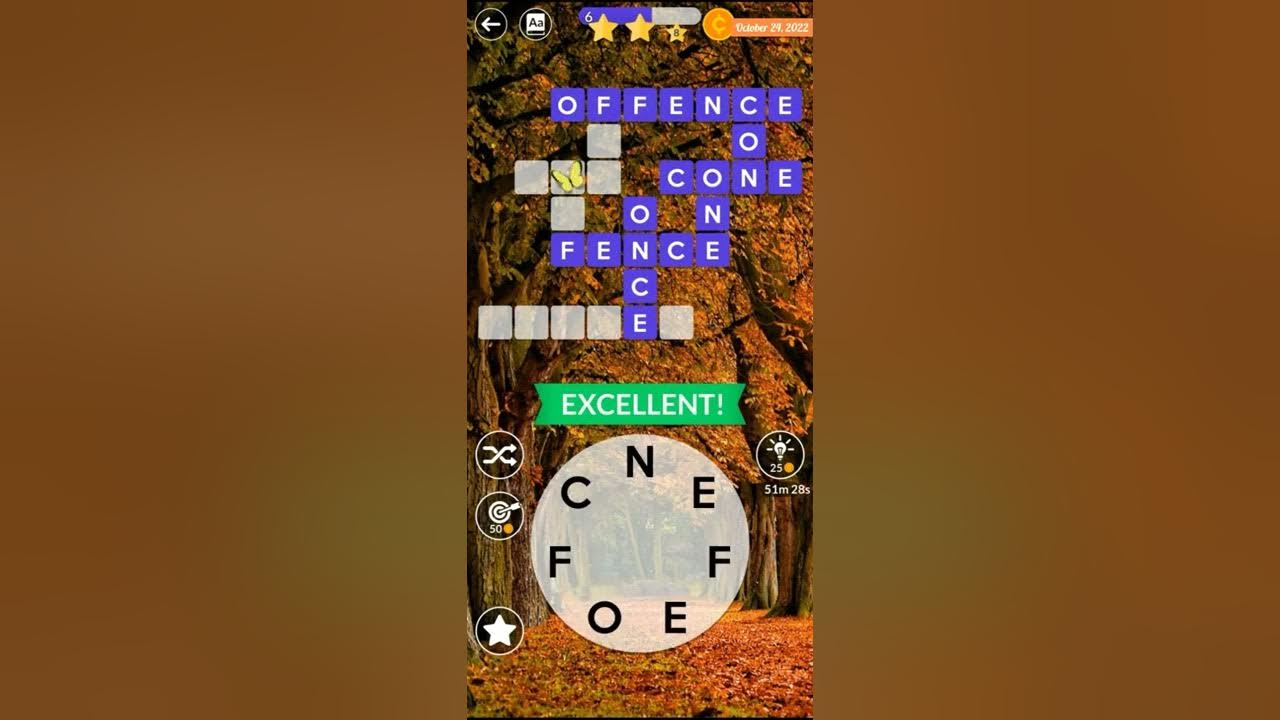 Wordscapes Daily Puzzle October 24, 2022 Answers YouTube