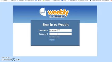 Weebly for Education Introduction