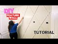 Diy diamond feature wall  steps and links