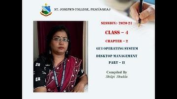 CLASS 4:- COMPUTER "CHAPTER 2 PART - II"
