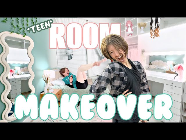 Teen Girl *DREAM* Room Makeover / Cosplay, TikTok inspired (w/ NEW wall construction) class=