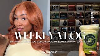 WEEKLY VLOG S1:E5 | LET'S CATCH UP + LIFE AS A DATA ANALYST, ENTREPRENEUR & CONTENT CREATOR & MORE