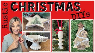 Rustic Christmas Wood Crafts/DIYs/5th Sunday Craft with friends/Dollar Tree/Scrap Wood/Spindles