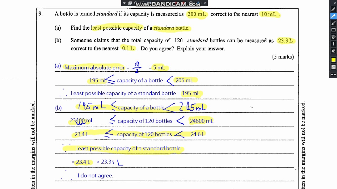 17. Question Type 9: Error (2017 Paper 1 Q9)