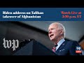 Biden addresses nation on Taliban takeover of Afghanistan - 8/16 (FULL LIVE STREAM)