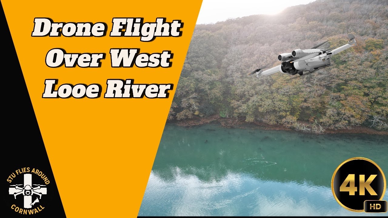 Mesmerising Aerial Views of West Looe River | DJI Mini 3 Pro Cinematic Drone Flight | Cornwall