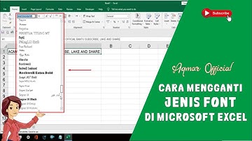 Cara Merubah Jenis Font pada Microsoft Excel-Tutorial Pemula