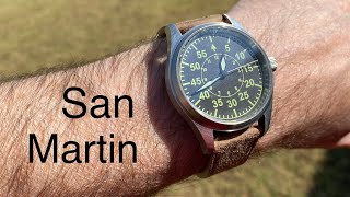 San Martin Pilot Watch, a Beard, and a Fedora