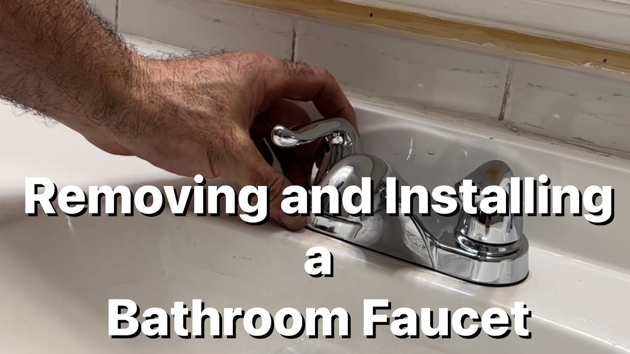 Flipping a House Removing and Installing a Bathroom Faucet YouTube