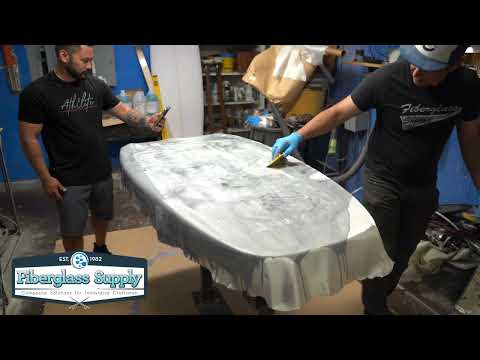 Create a Psychedelic Resin Swirl Lam Job -  Wing Foil Board Glassing Tutorial!