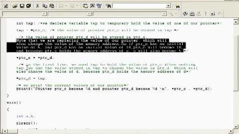 turbo c - lesson 14 - pointers