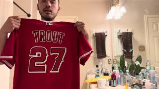 Full Real Mike Trout Anaheim Angels Jersey News