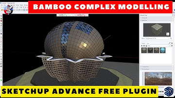 HOW TO CREATE complex architecture model IN SKETCHUP/ SketchUp tutorial ADVANCE