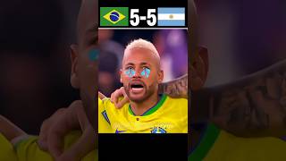 Brazil Vs Argentina Copa America final || Penalty shootout #messi #neymar #shorts #football