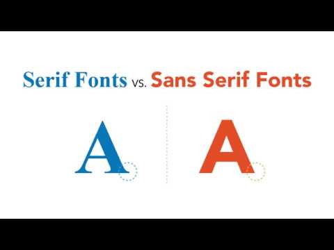 Video: Verschil Tussen Serif En Sans Serif