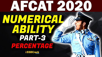 Numerical Ability Percentage | AFCAT 2020 - Part 3