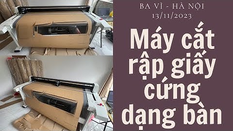 Máy cắt rập giấy cứng dạng bàn #maycatrapgiaycung #maycatrap