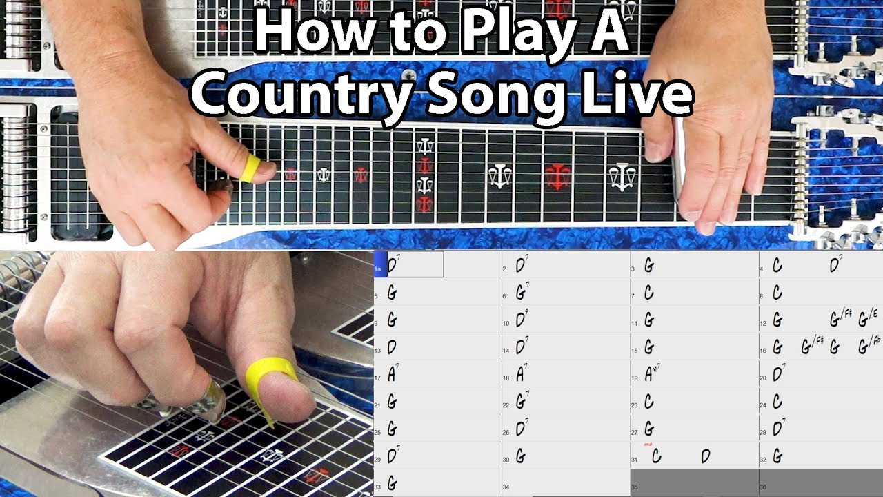 How to Play a Country Song Live or in the Studio on the Pedal Steel Guitar YouTube