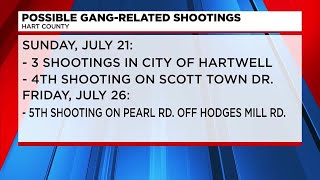 Deputies investigating following series of shooting incidents in Hart Co.