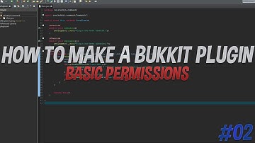 How to make a Bukkit/Spigot plugin | Permissions (EP. 2)