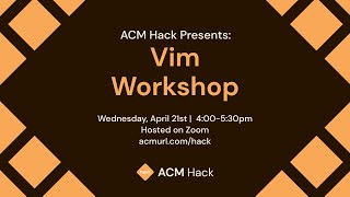 Vim Workshop