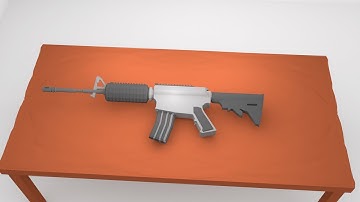Low Poly M4A1 [Showcase]