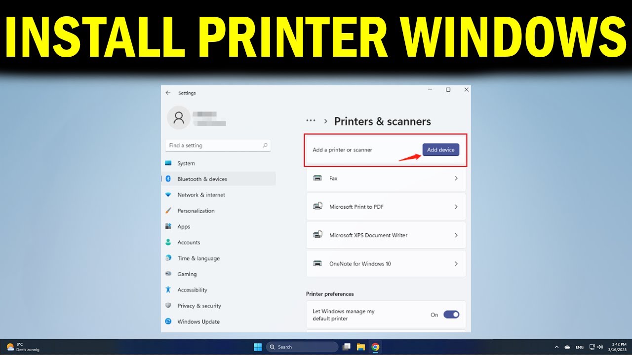 How To Set up or Install a Printer on Windows 11 - Quick Fix - YouTube