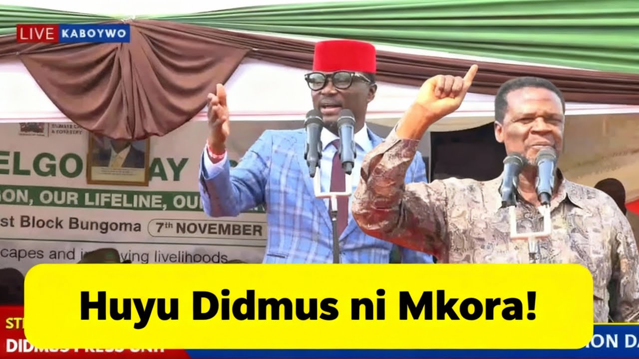 Embarrassing Moment! “Didmus Barasa Angrily Confronts Waluke  Before Huge  Crowd in Mt Elgon 