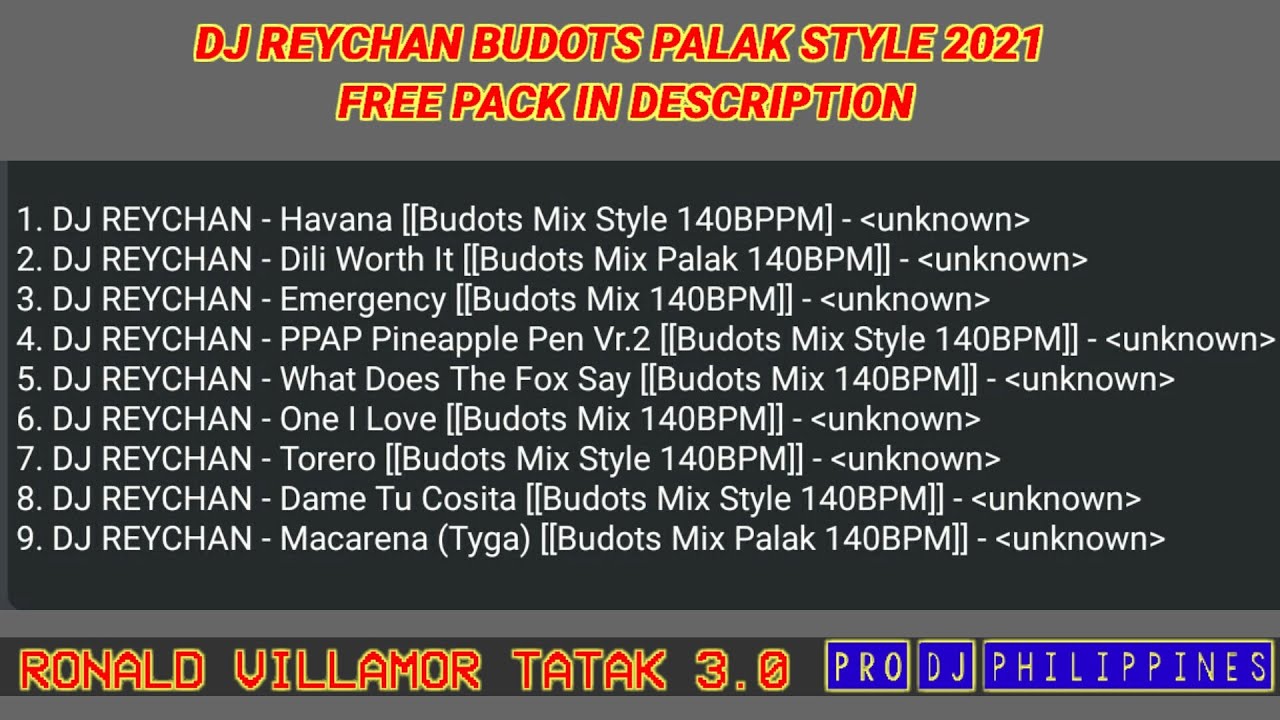 🔴NONSTOP BUDOTS PALAK STYLE 140BPM 2021 | DJ REYCHAN FT. RONALD VILLAMOR TATAK 3.0
