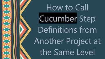 How to Call Cucumber Step Definitions from Another Project at the Same Level