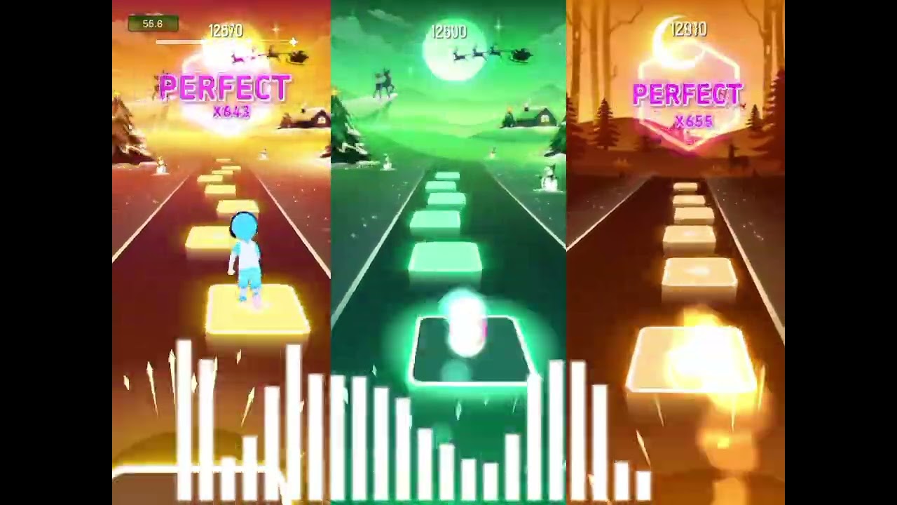 Got Jax - I Saw Three Ships | Tiles Hop | 3 IN 1 | Me vs 