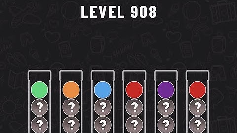 Ball Sort Puzzle Level 908 #ballsortpuzzle #ballsortpuzzlegameplay #puzzlegame #mobile games