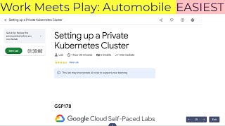 Setting up a Private Kubernetes Cluster | #qwiklabs | #GSP178
